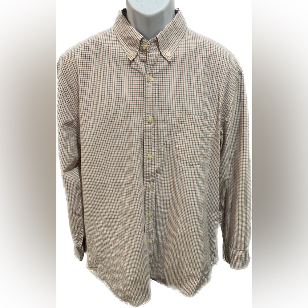 J Crew Plaid Long Sleeve Button Down Shirt Men’s Size XL
